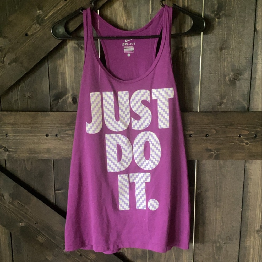 Nike Logo Purple Tank